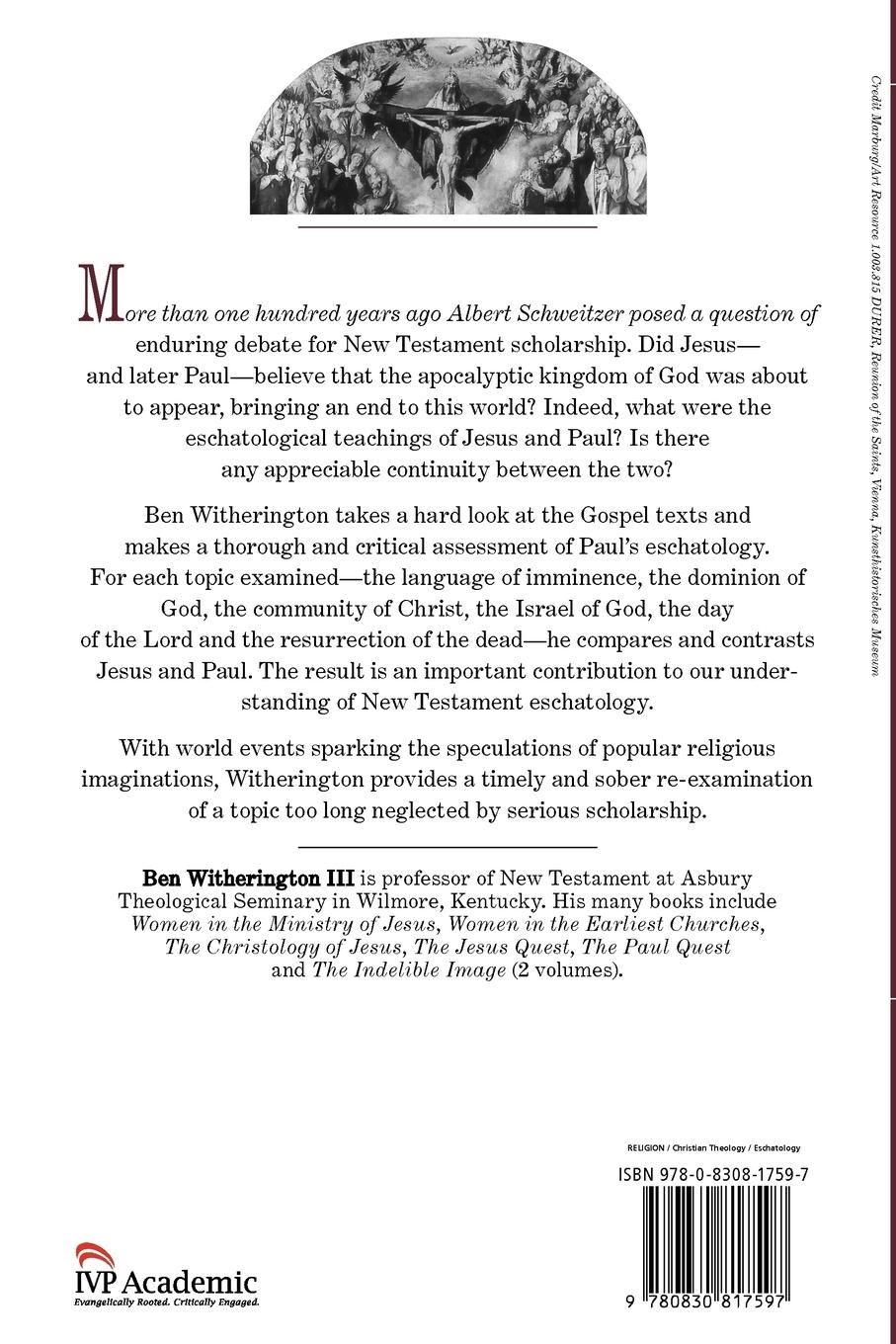 Rückseitencover Jesus, Paul and the End of the World