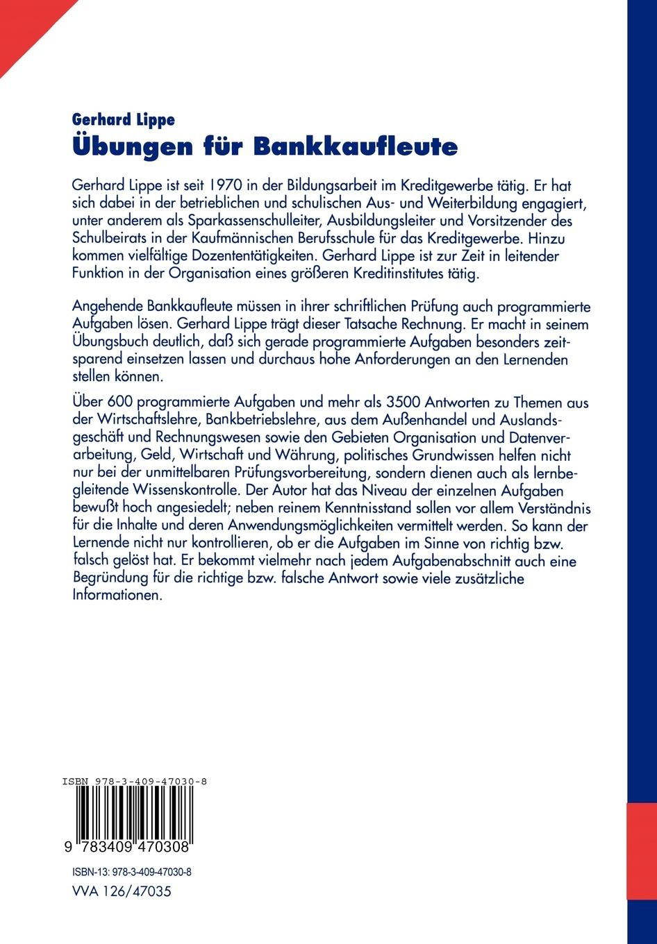 Rückseitencover Übungen für Bankkaufleute