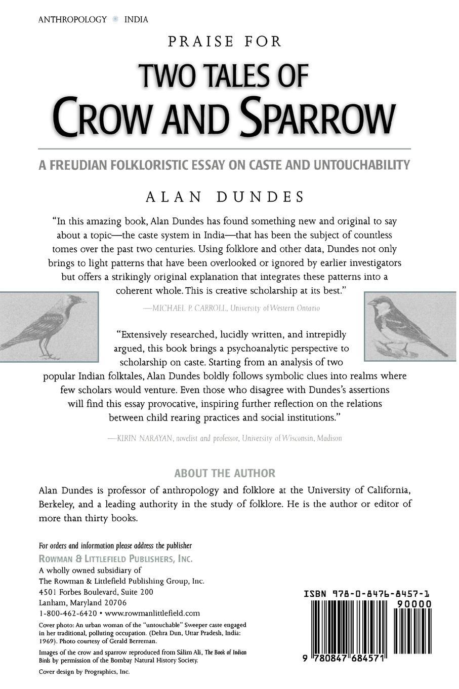 Rückseitencover Two Tales of Crow and Sparrow