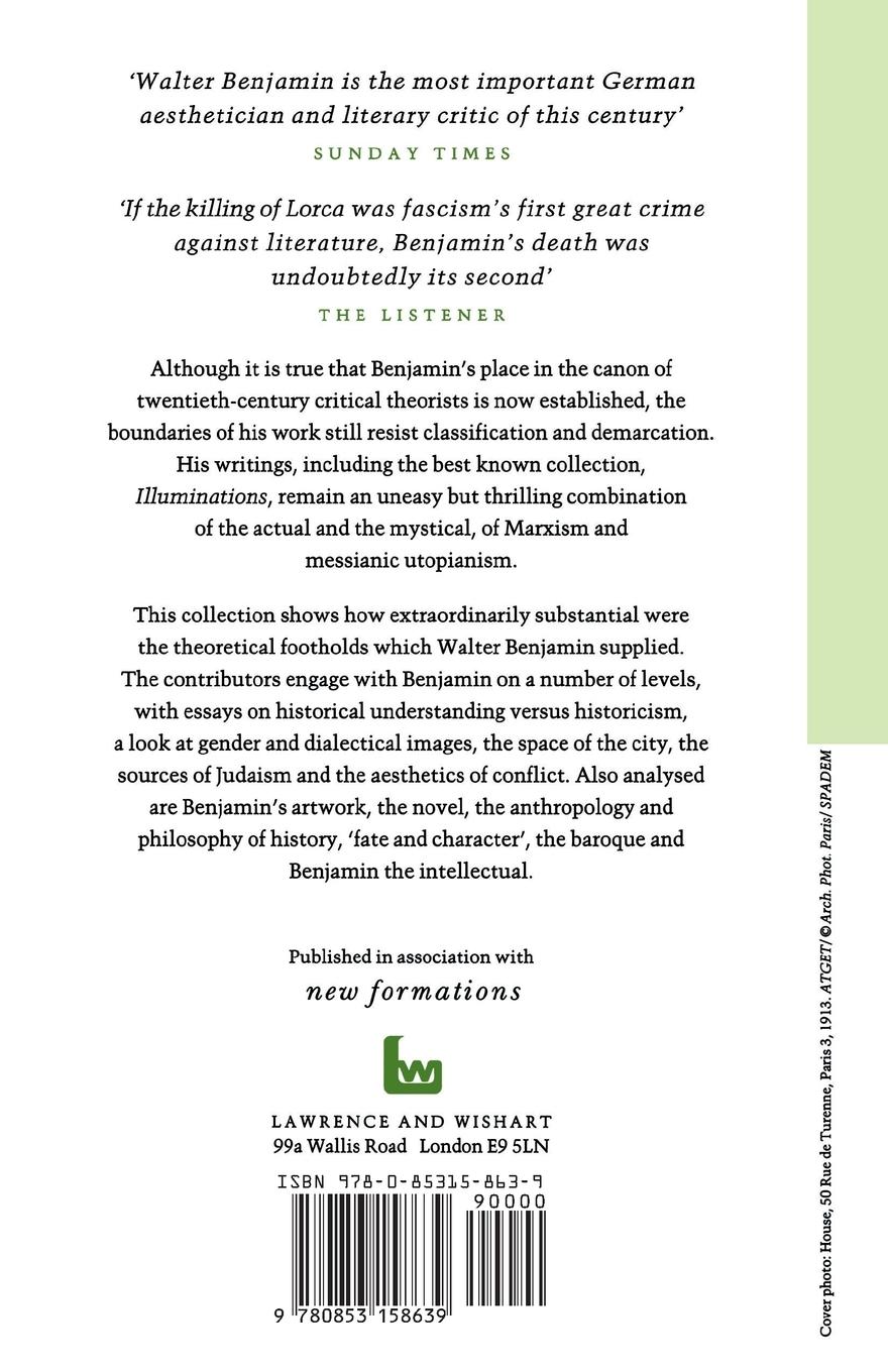 Rückseitencover The Actuality of Walter Benjamin