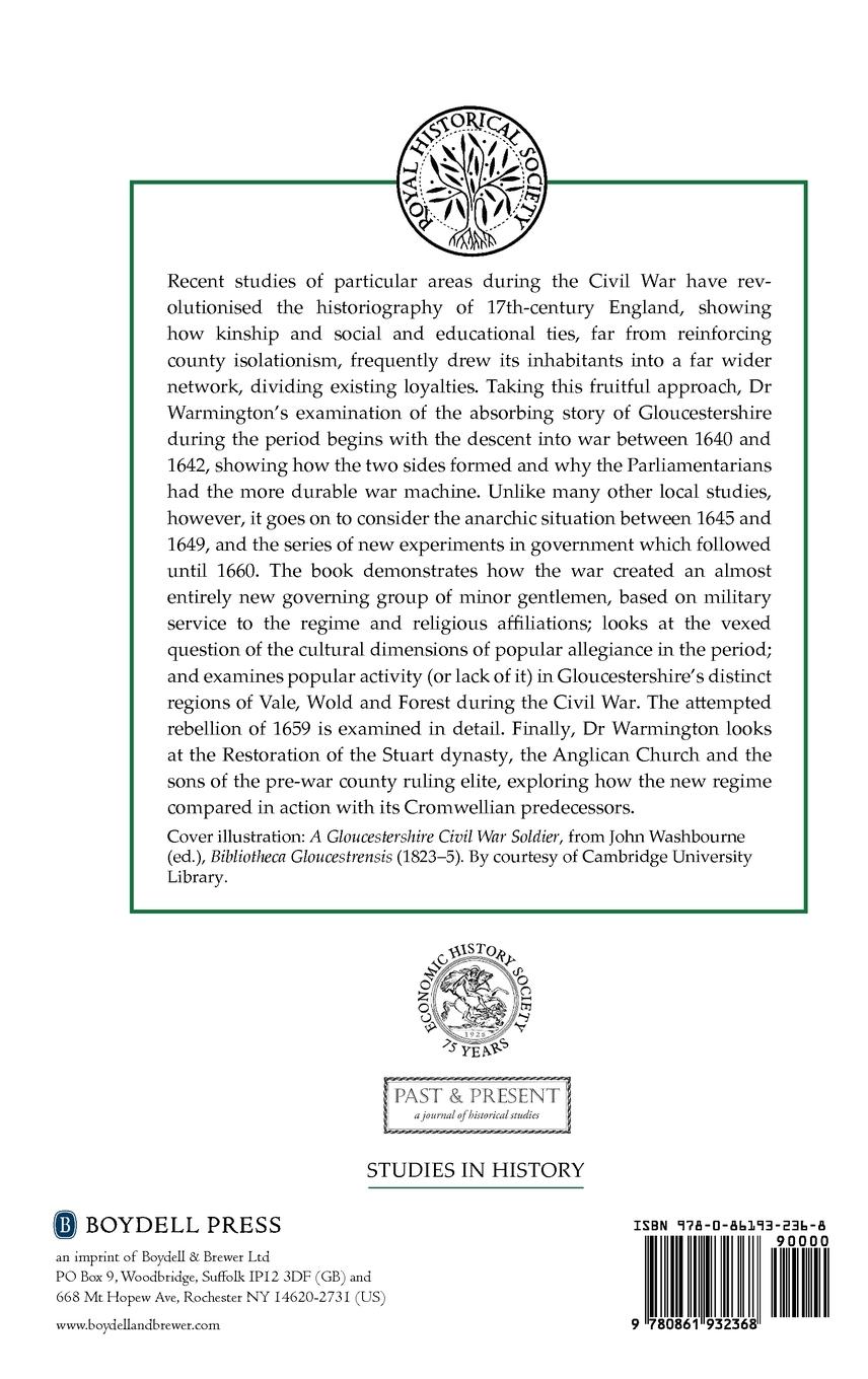 Rückseitencover Civil War, Interregnum and Restoration in Gloucestershire, 1640-1672