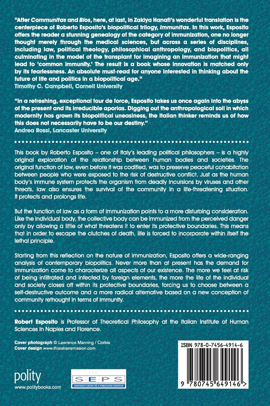 Rückseitencover Immunitas