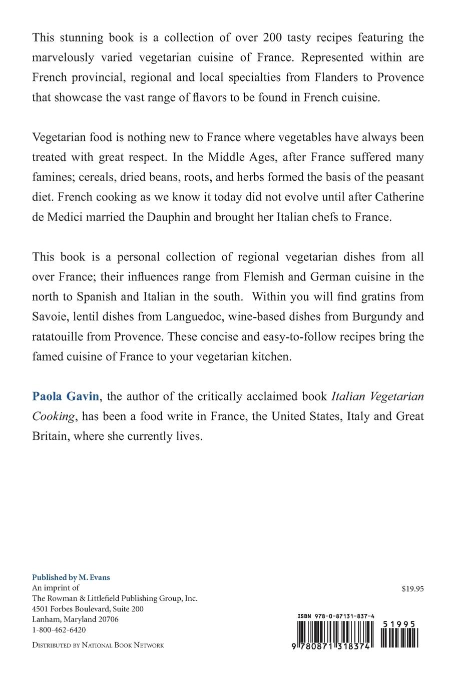 Rückseitencover French Vegetarian Cooking