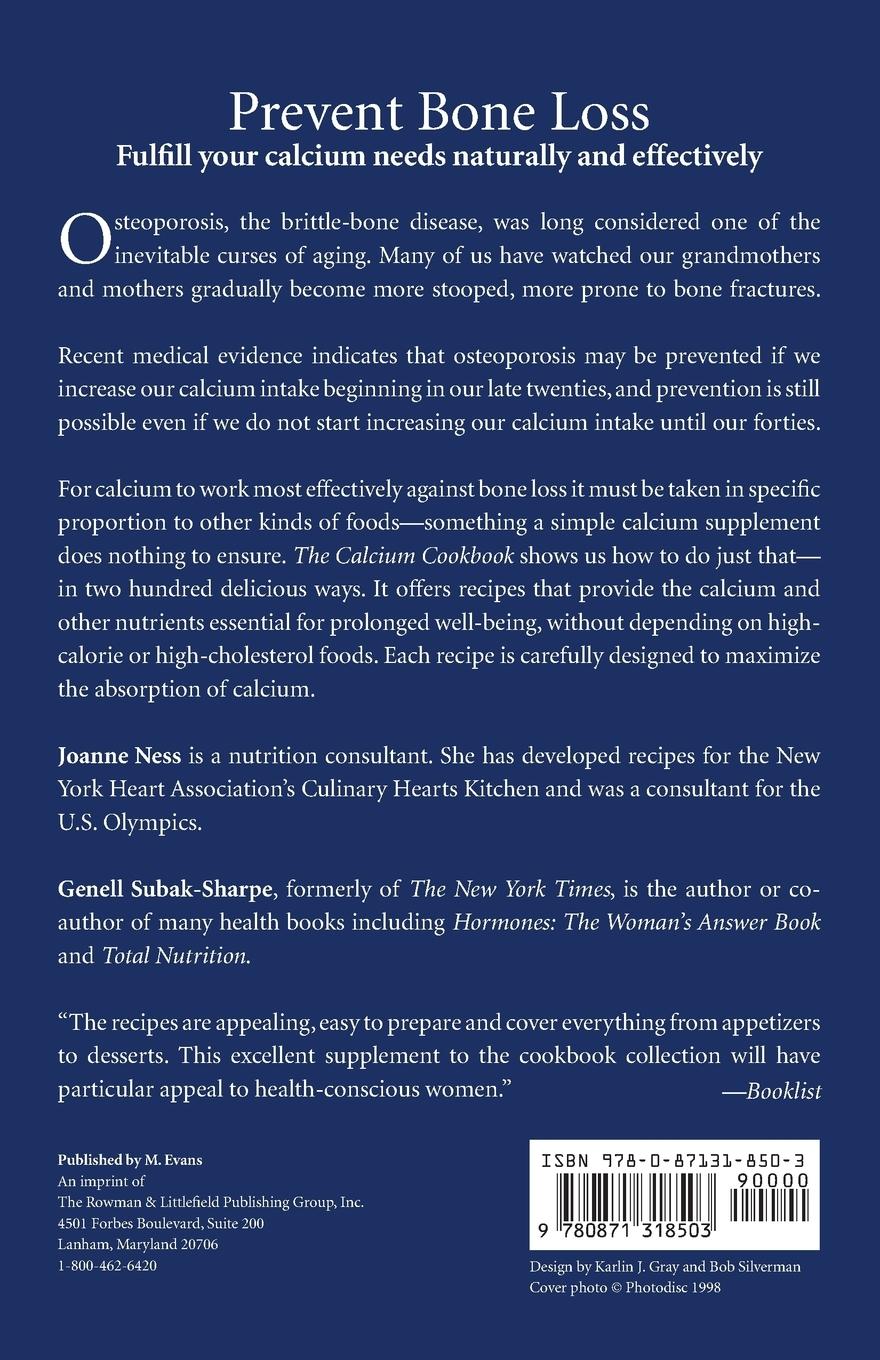 Rückseitencover The Calcium Cookbook