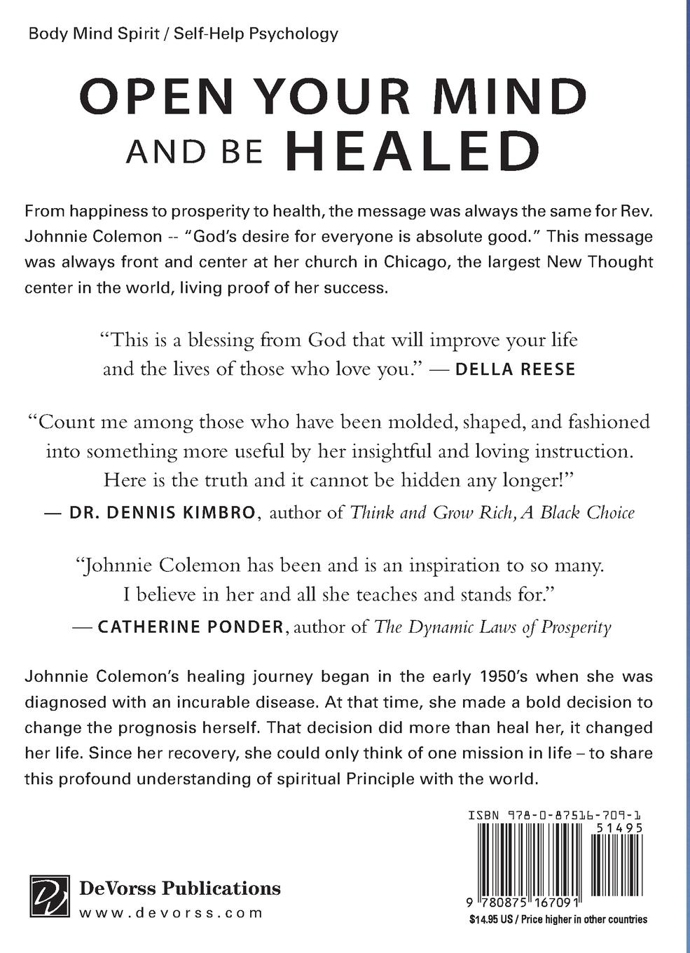 Rückseitencover Open Your Mind & Be Healed