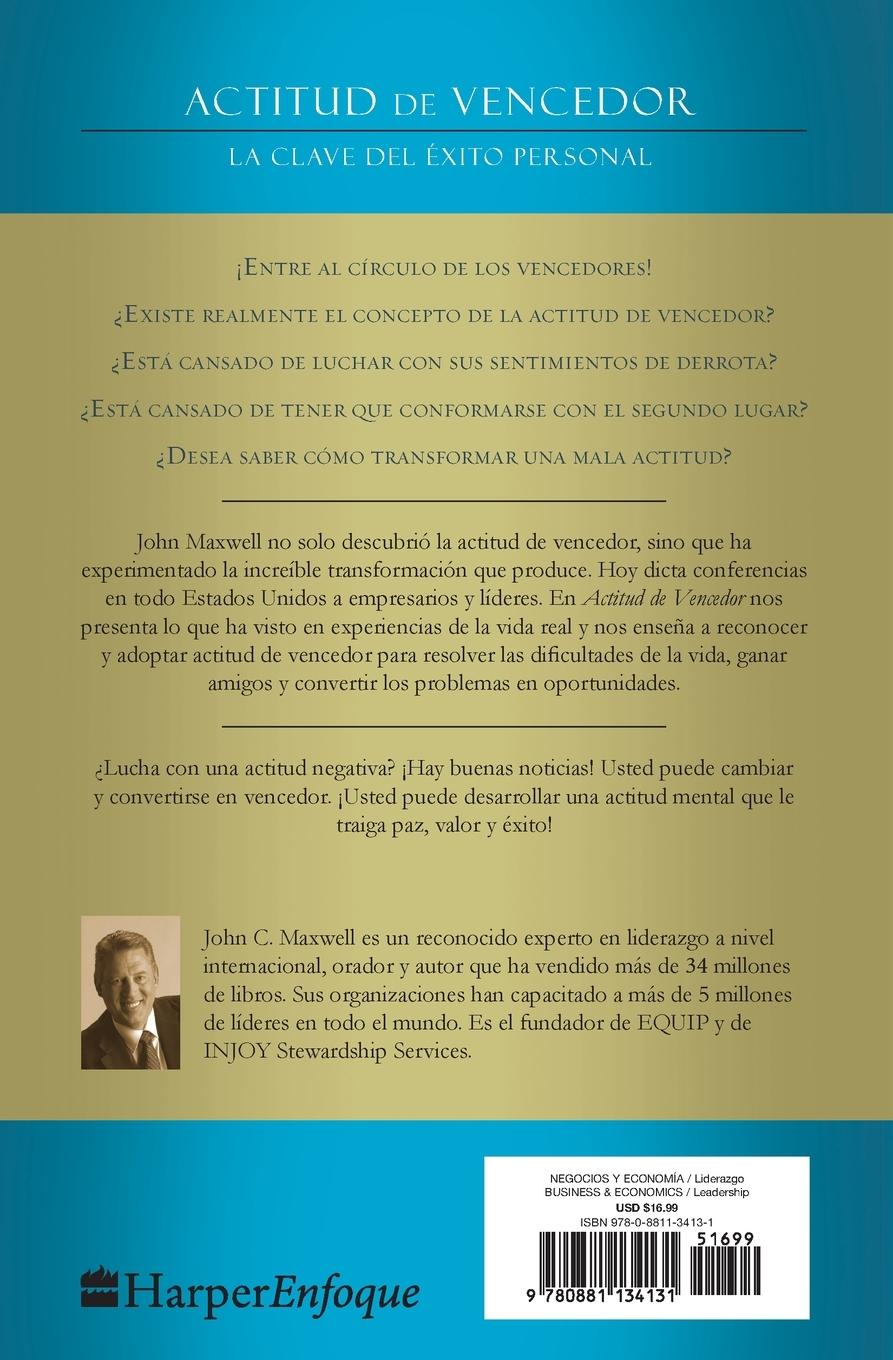 Rückseitencover Actitud de Vencedor