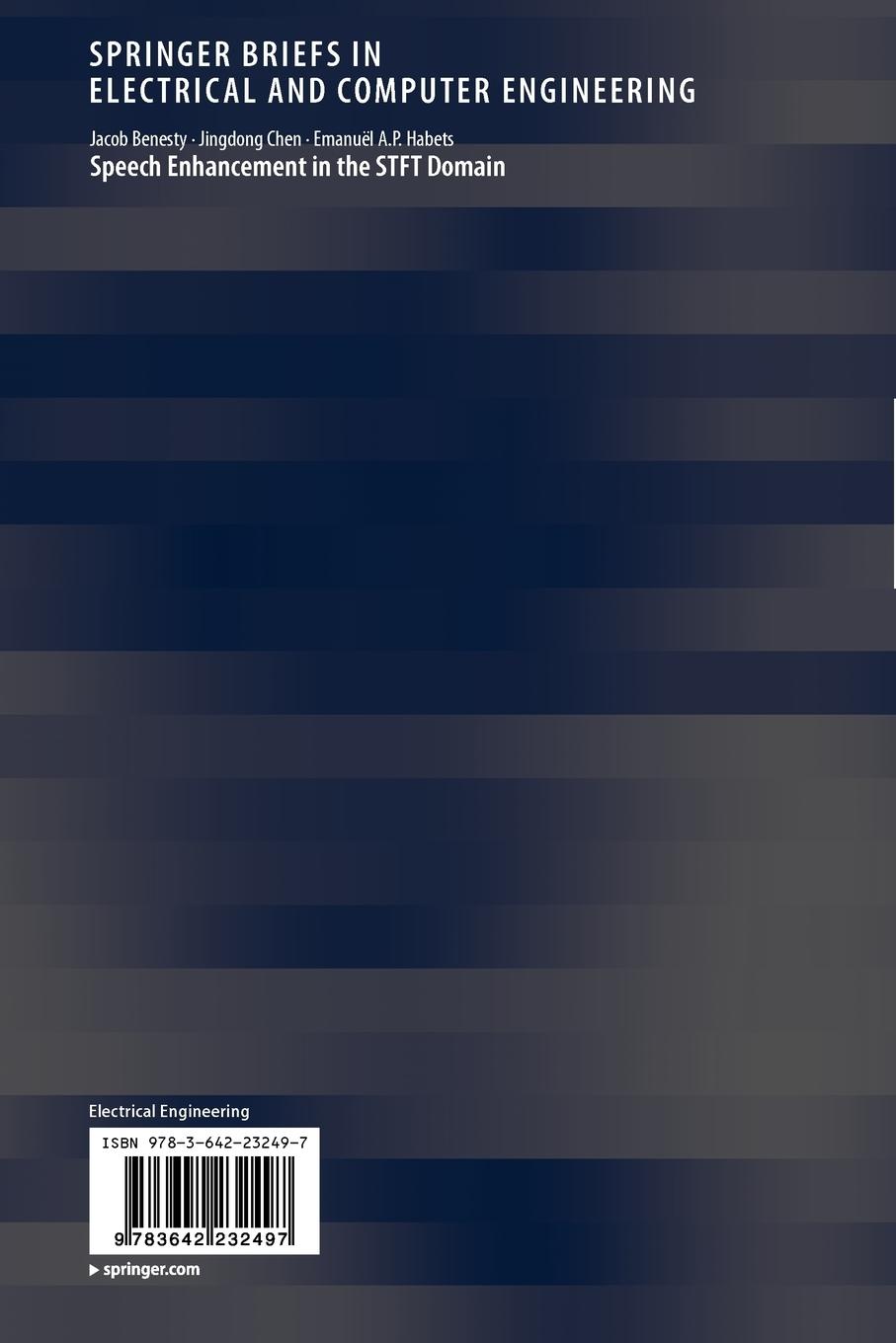 Rückseitencover Speech Enhancement in the STFT Domain