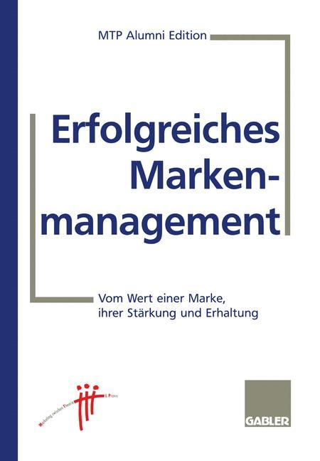 Vorderes Coverbild Erfolgreiches Markenmanagement