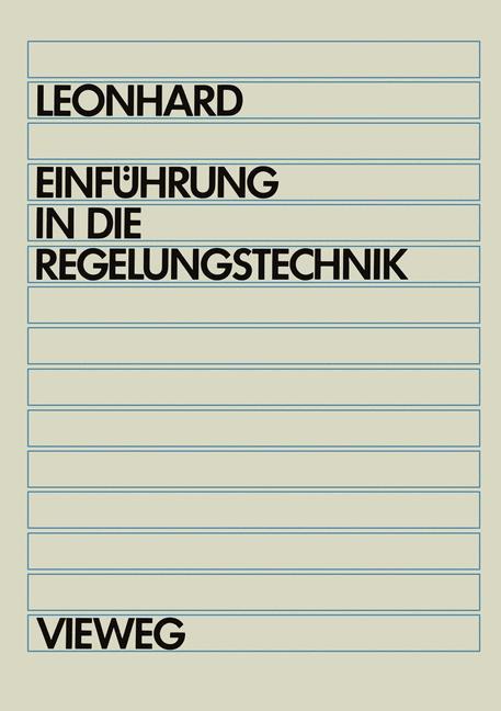 Vorderes Coverbild Einführung in die Regelungstechnik