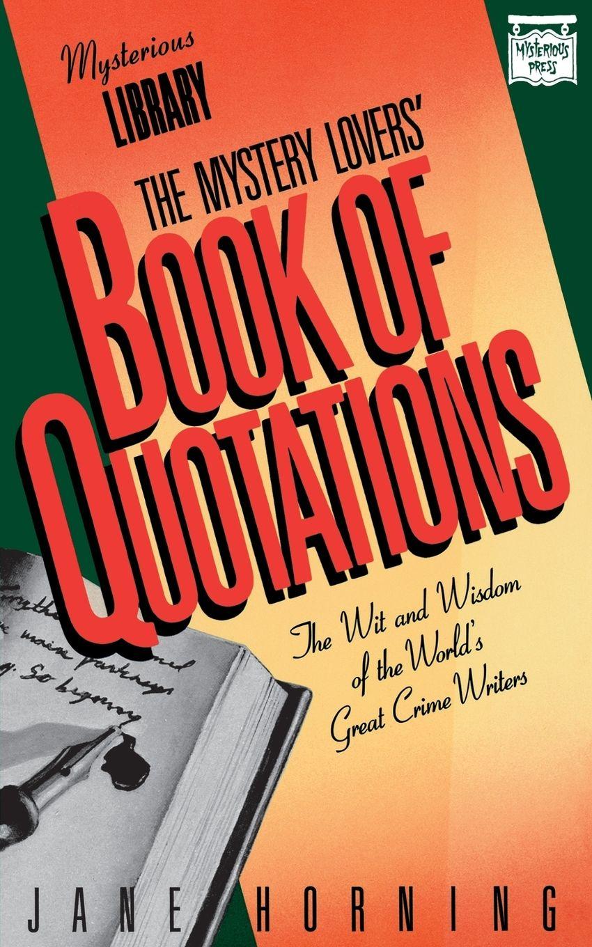 Vorderes Coverbild The Mystery Lovers' Book of Quotations