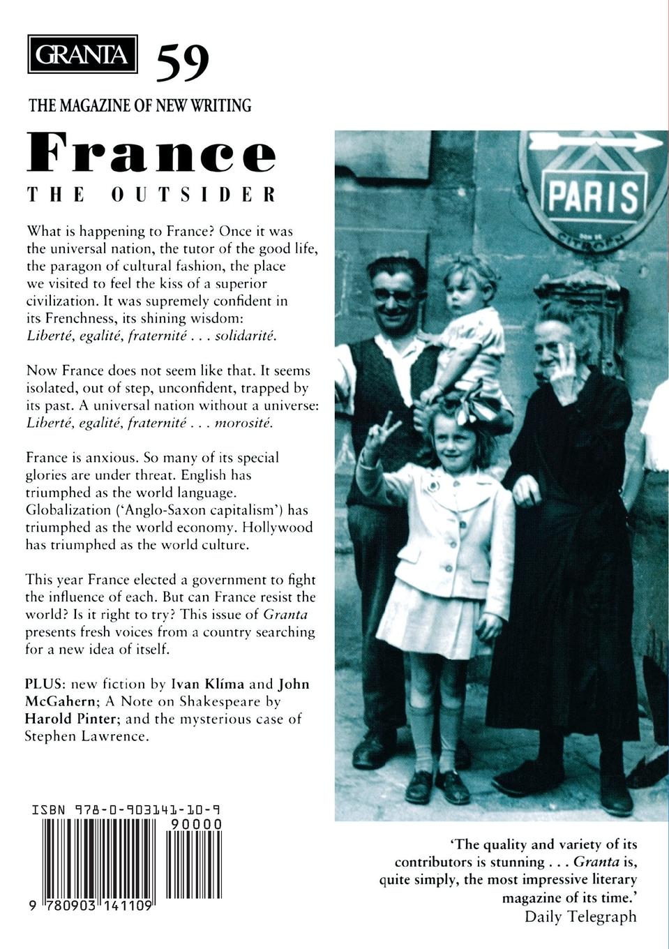 Rückseitencover Granta 59