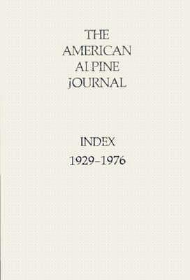 Vorderes Coverbild American Alpine Journal Index
