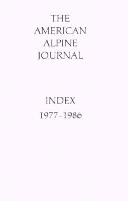 Vorderes Coverbild American Alpine Journal Index