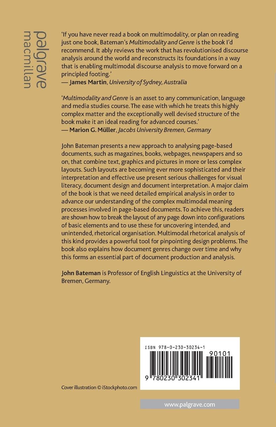 Rückseitencover Multimodality and Genre