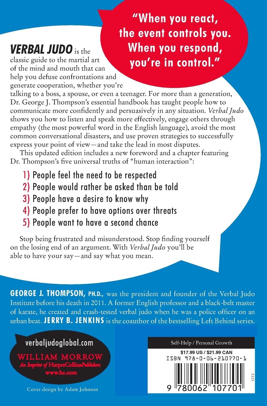 Rückseitencover Verbal Judo, Second Edition