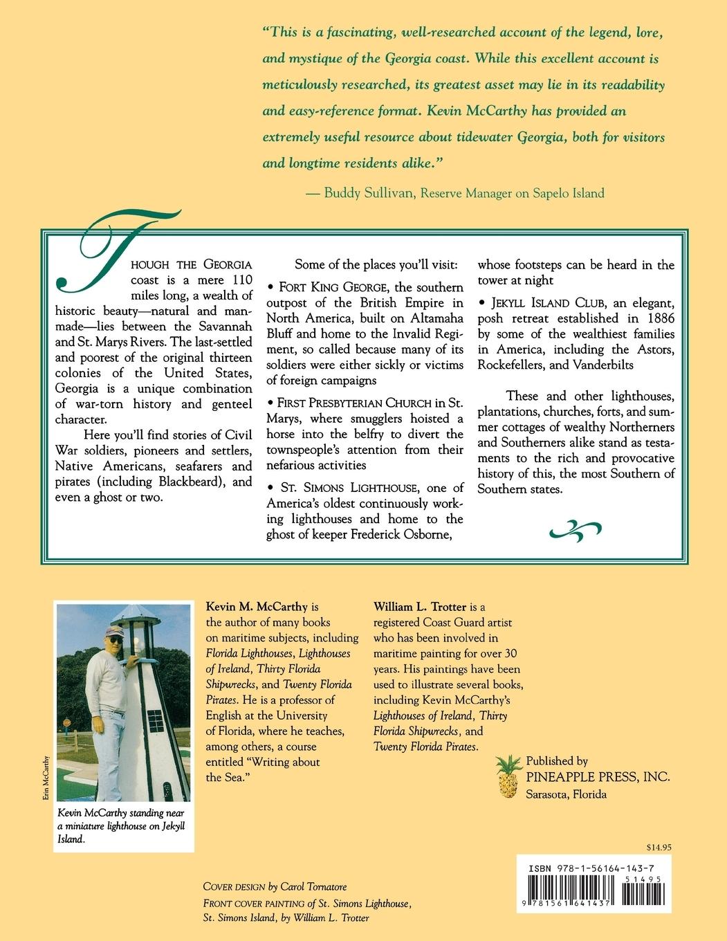 Rückseitencover Georgia's Lighthouses and Historic Coastal Sites