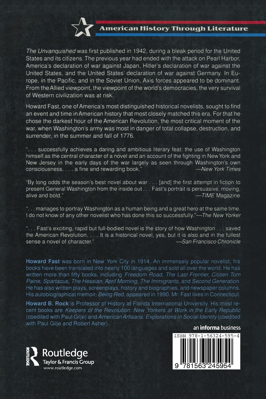 Rückseitencover The Unvanquished