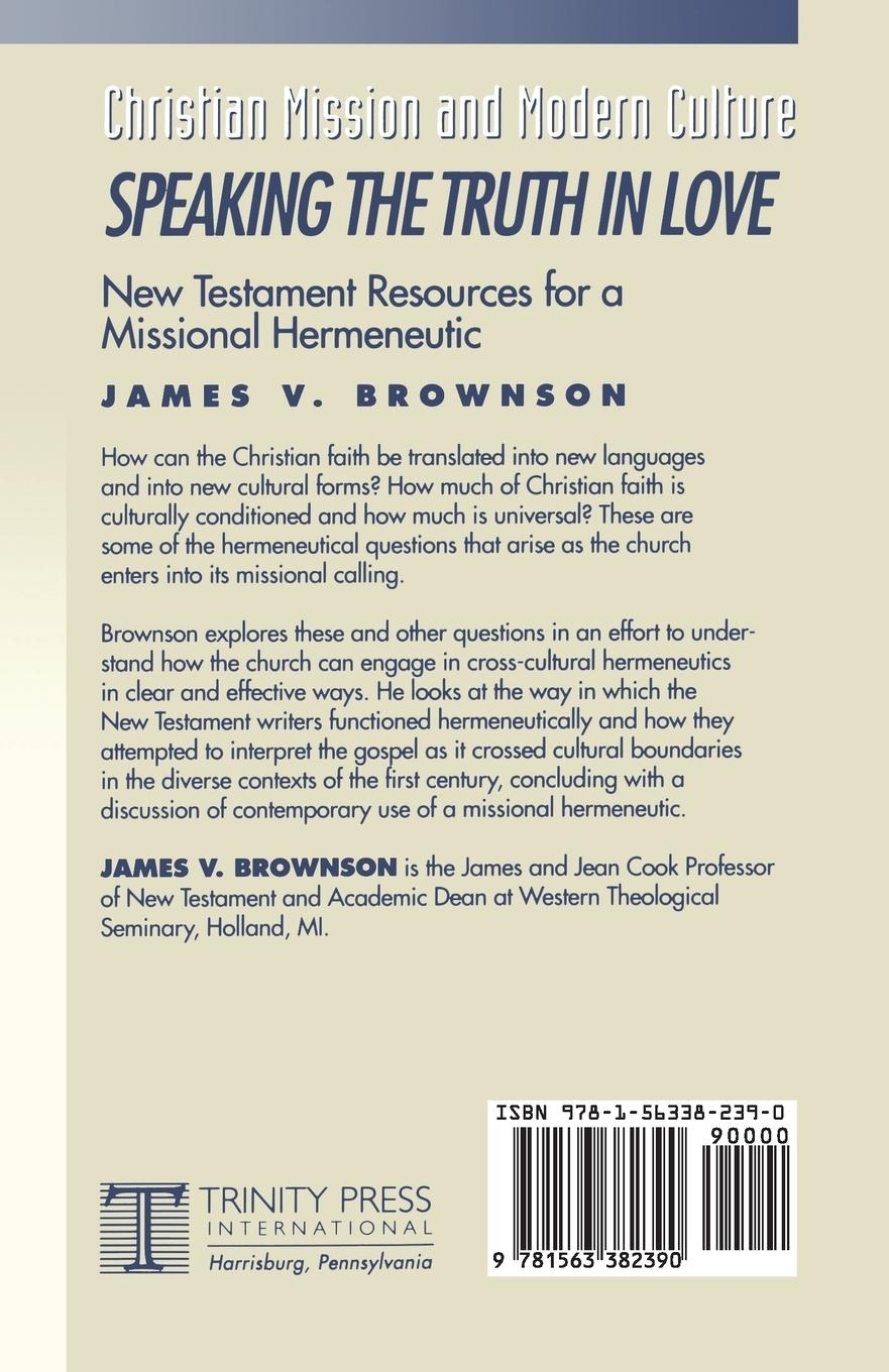 Rückseitencover Speaking the Truth in Love