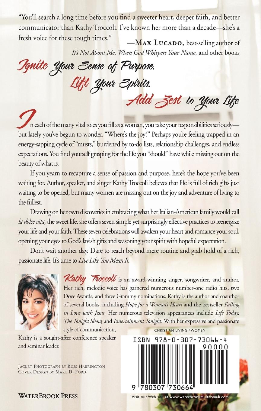 Rückseitencover Live Like You Mean It