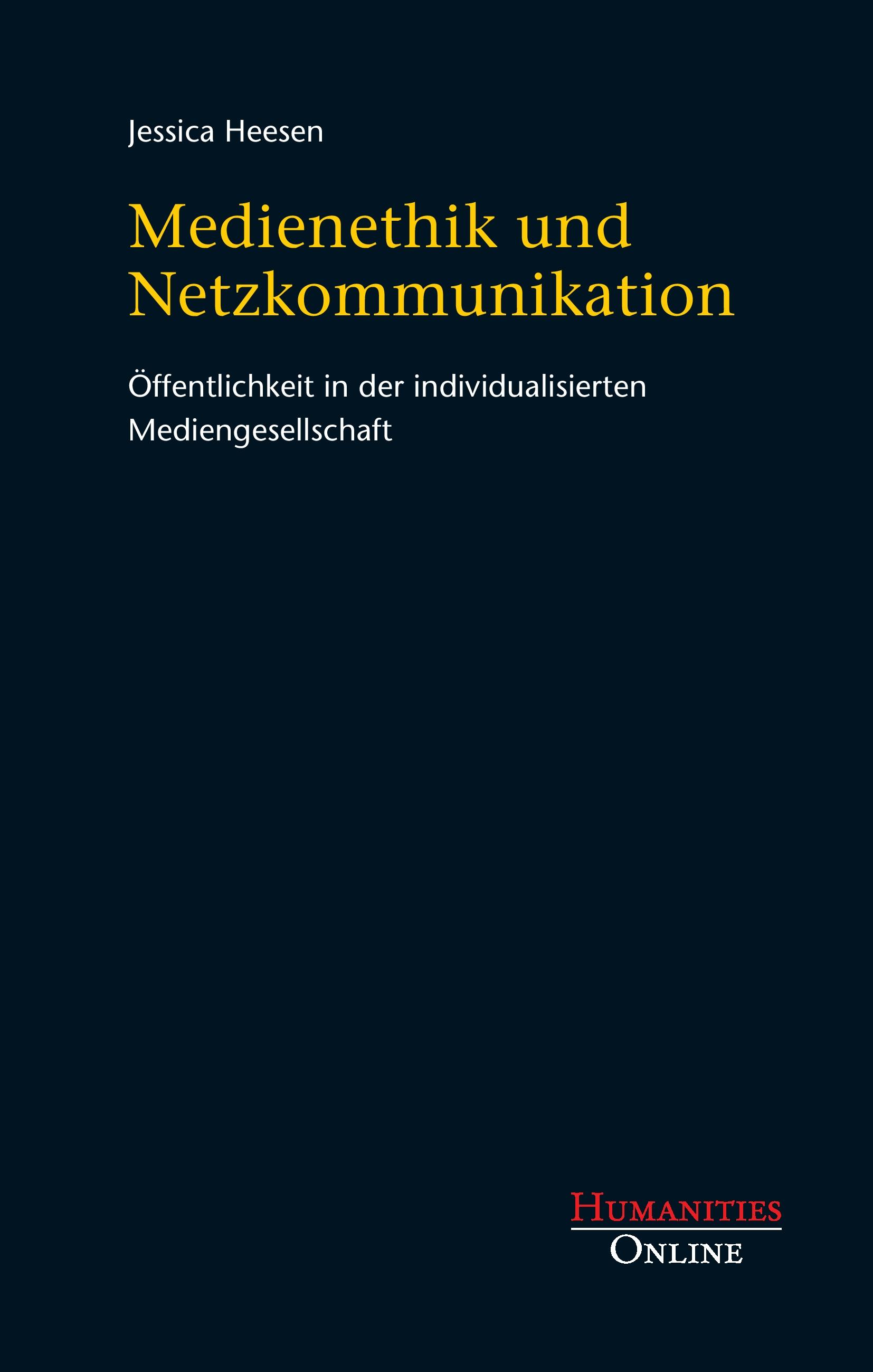 Vorderes Coverbild Medienethik und Netzkommunikation