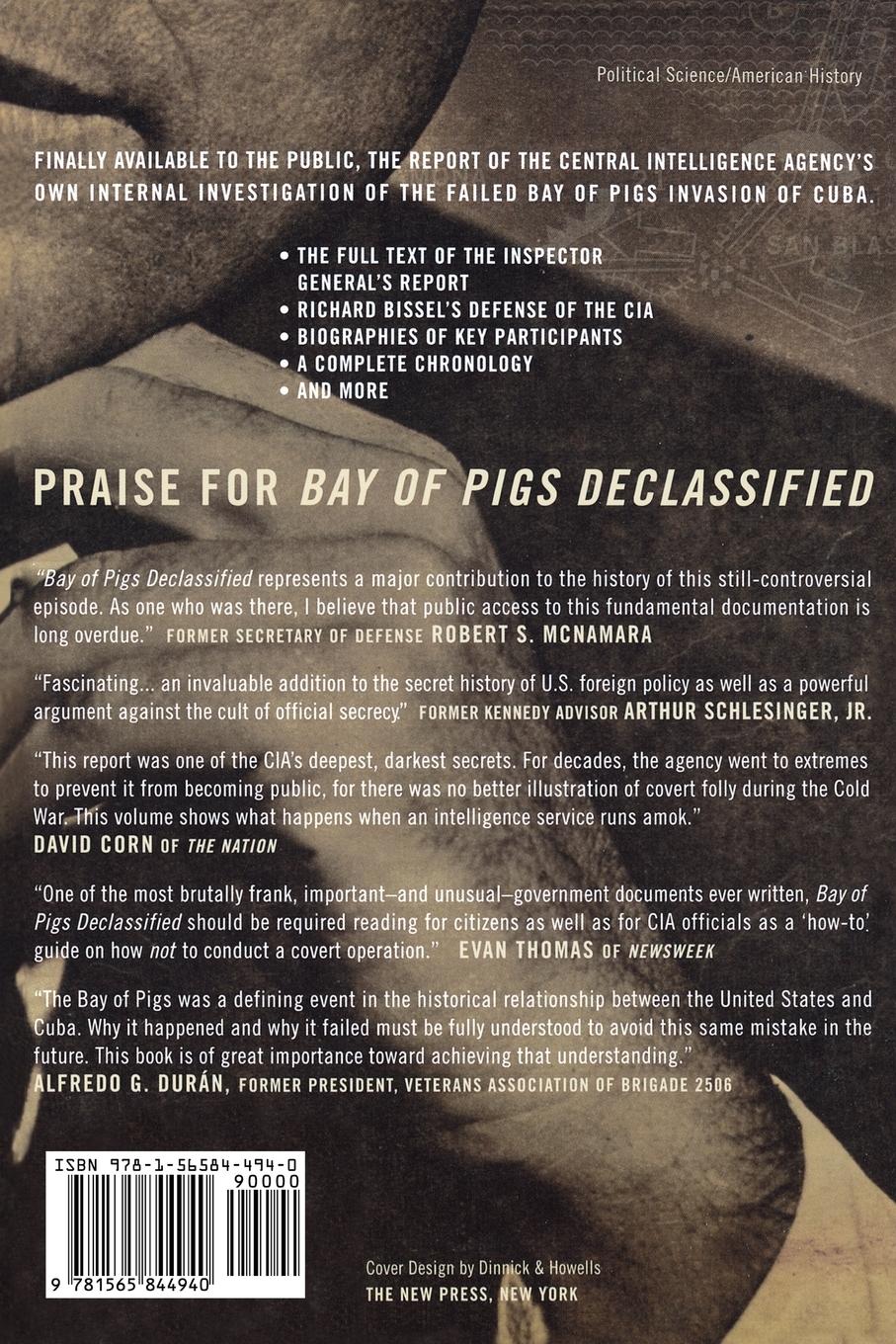 Rückseitencover Bay of Pigs Declassified