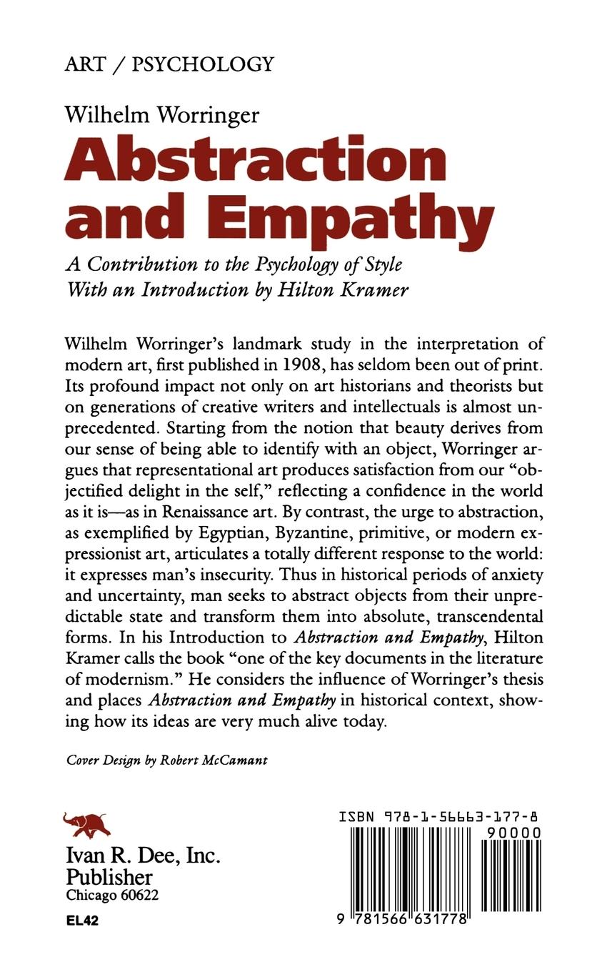 Rückseitencover Abstraction and Empathy