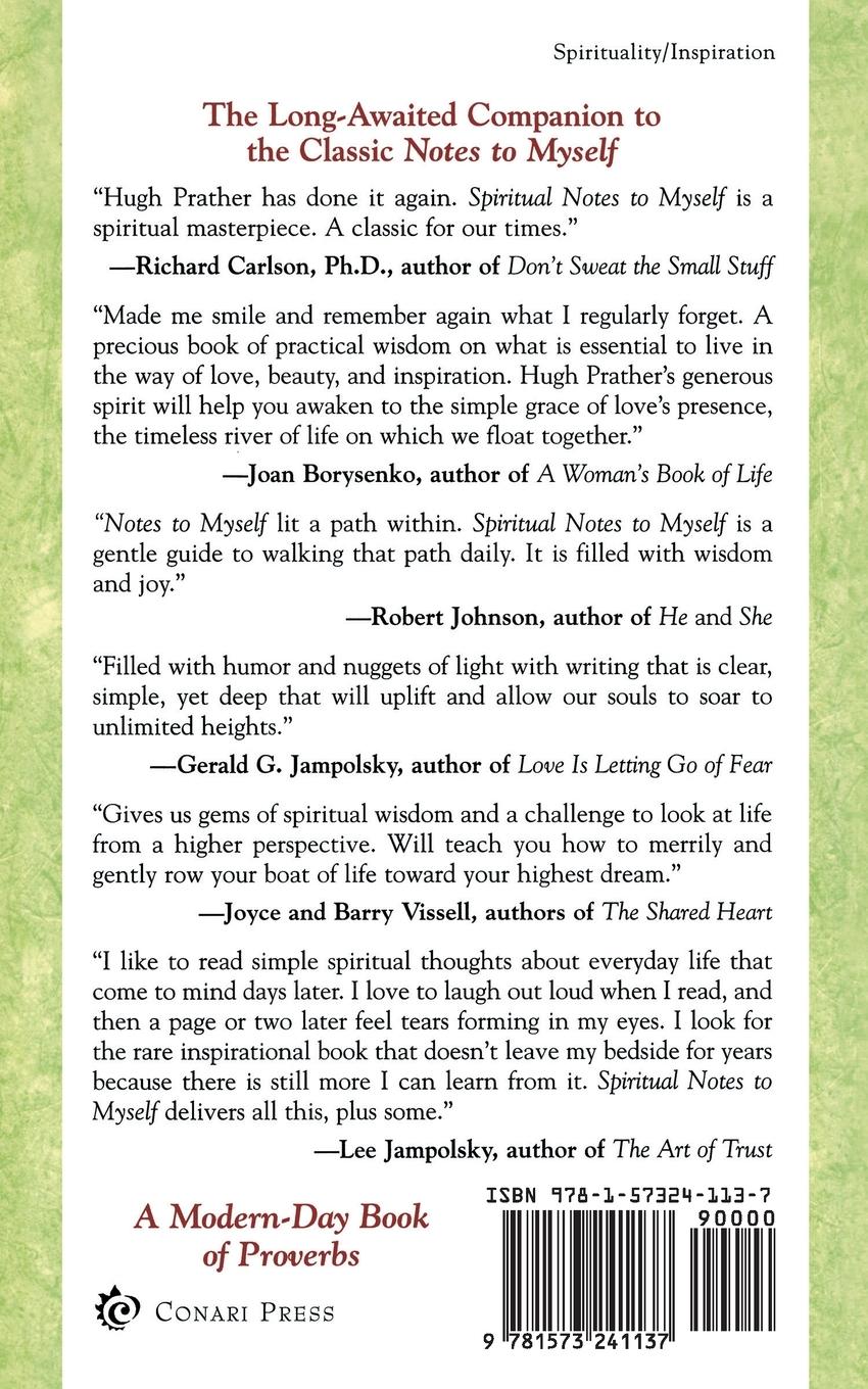 Rückseitencover Spiritual Notes to Myself