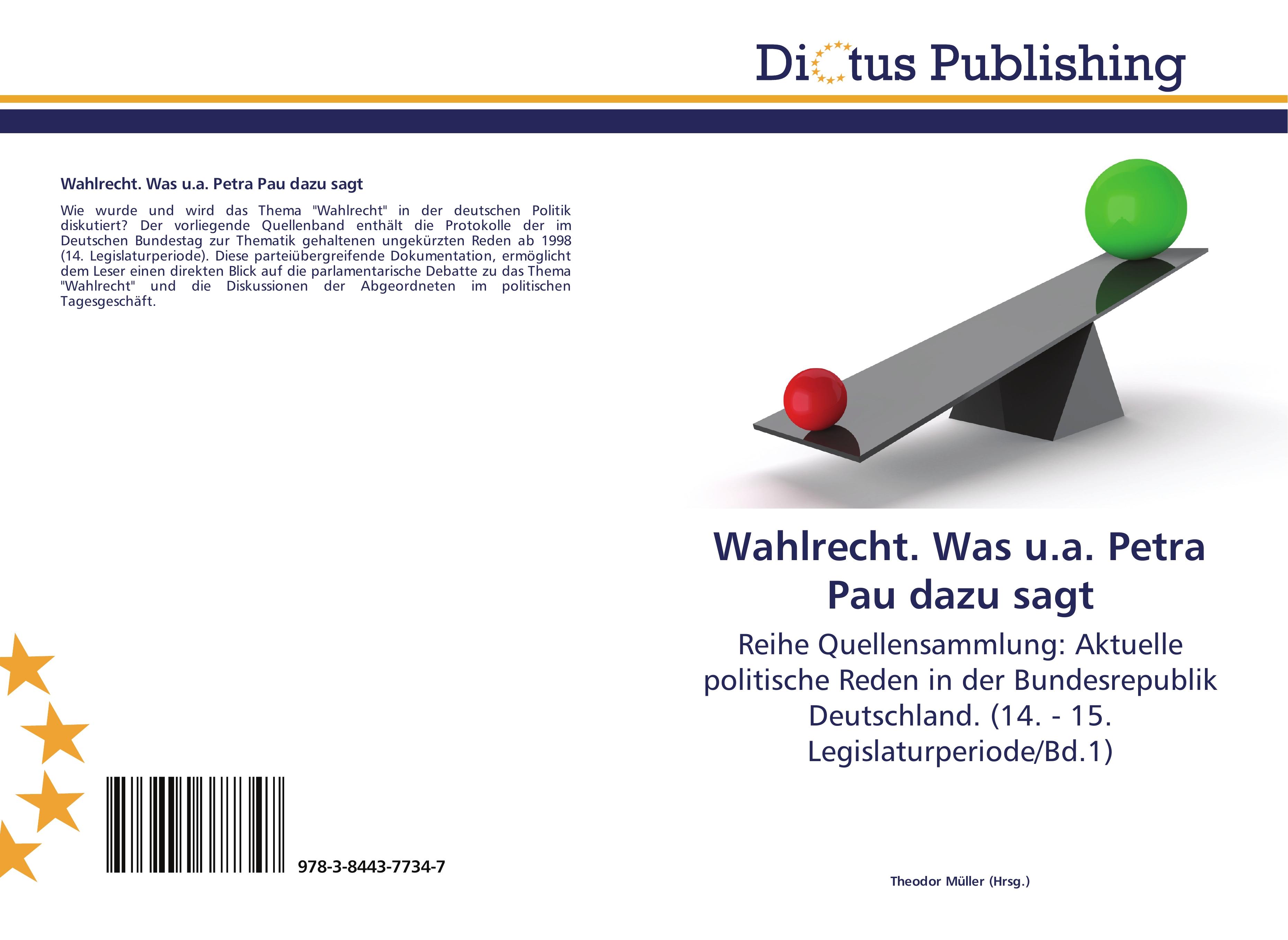 Vorderes Coverbild Wahlrecht. Was u.a. Petra Pau dazu sagt