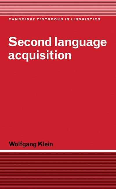 Vorderes Coverbild Second Language Acquisition