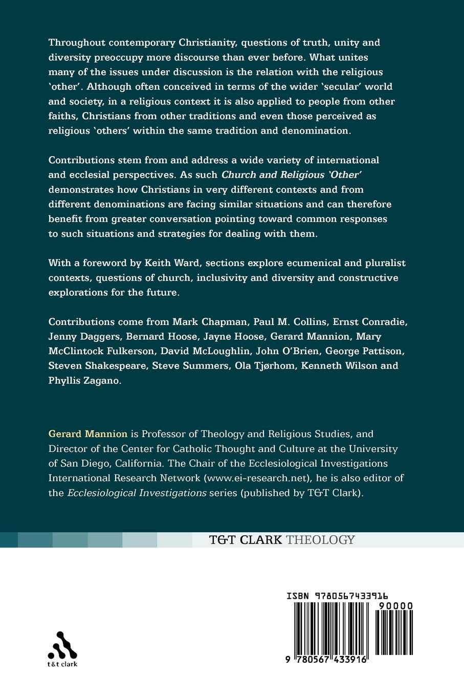 Rückseitencover Church and Religious 'Other'