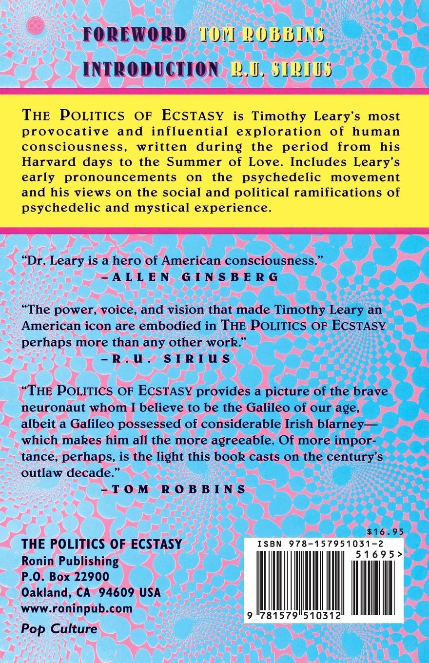 Rückseitencover The Politics of Ecstasy
