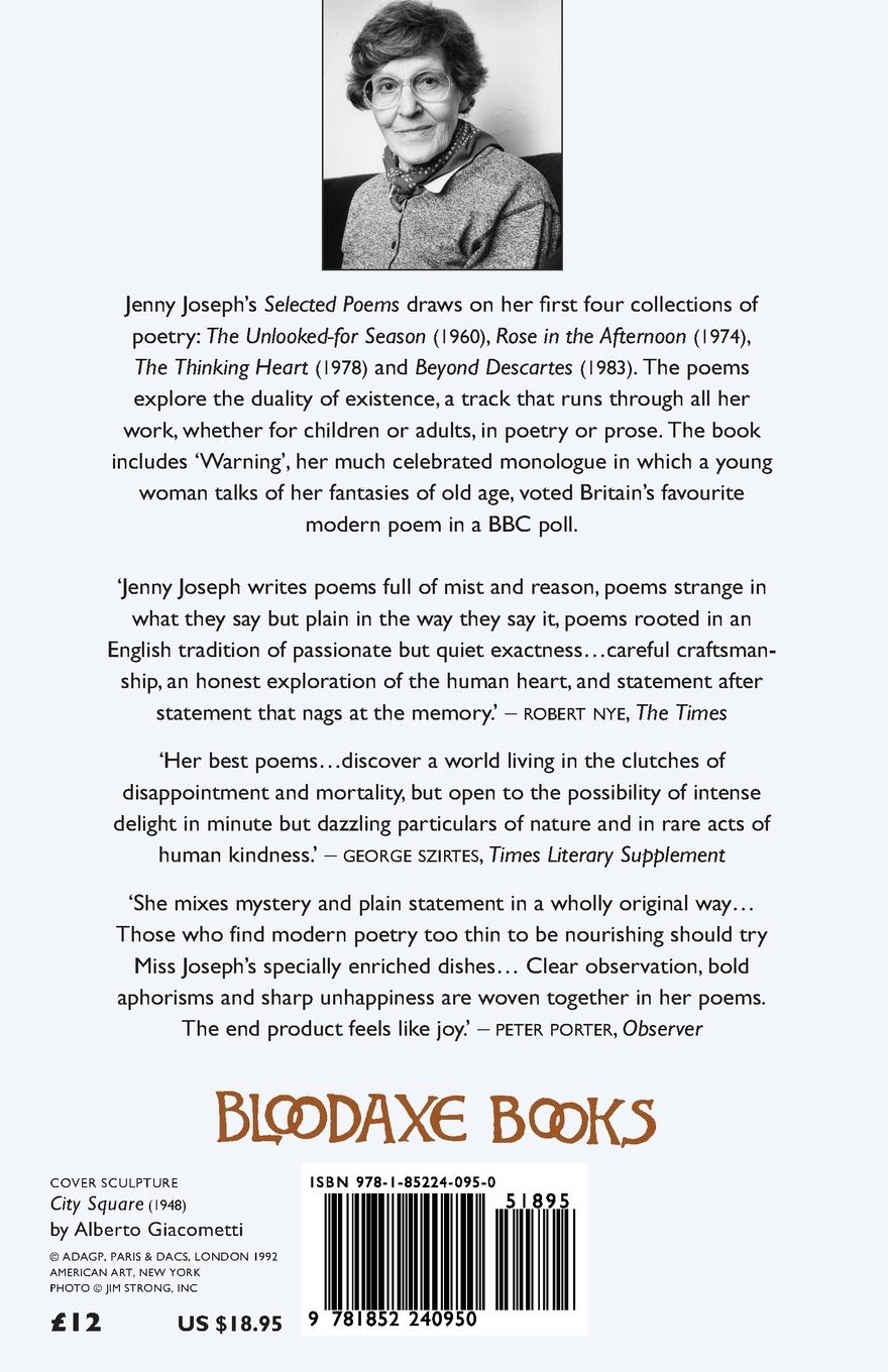 Rückseitencover Selected Poems