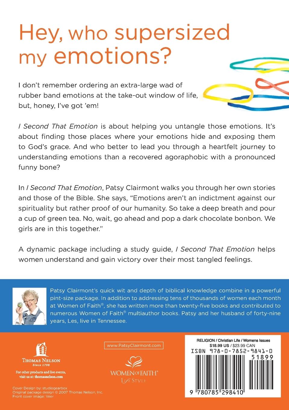 Rückseitencover I Second That Emotion