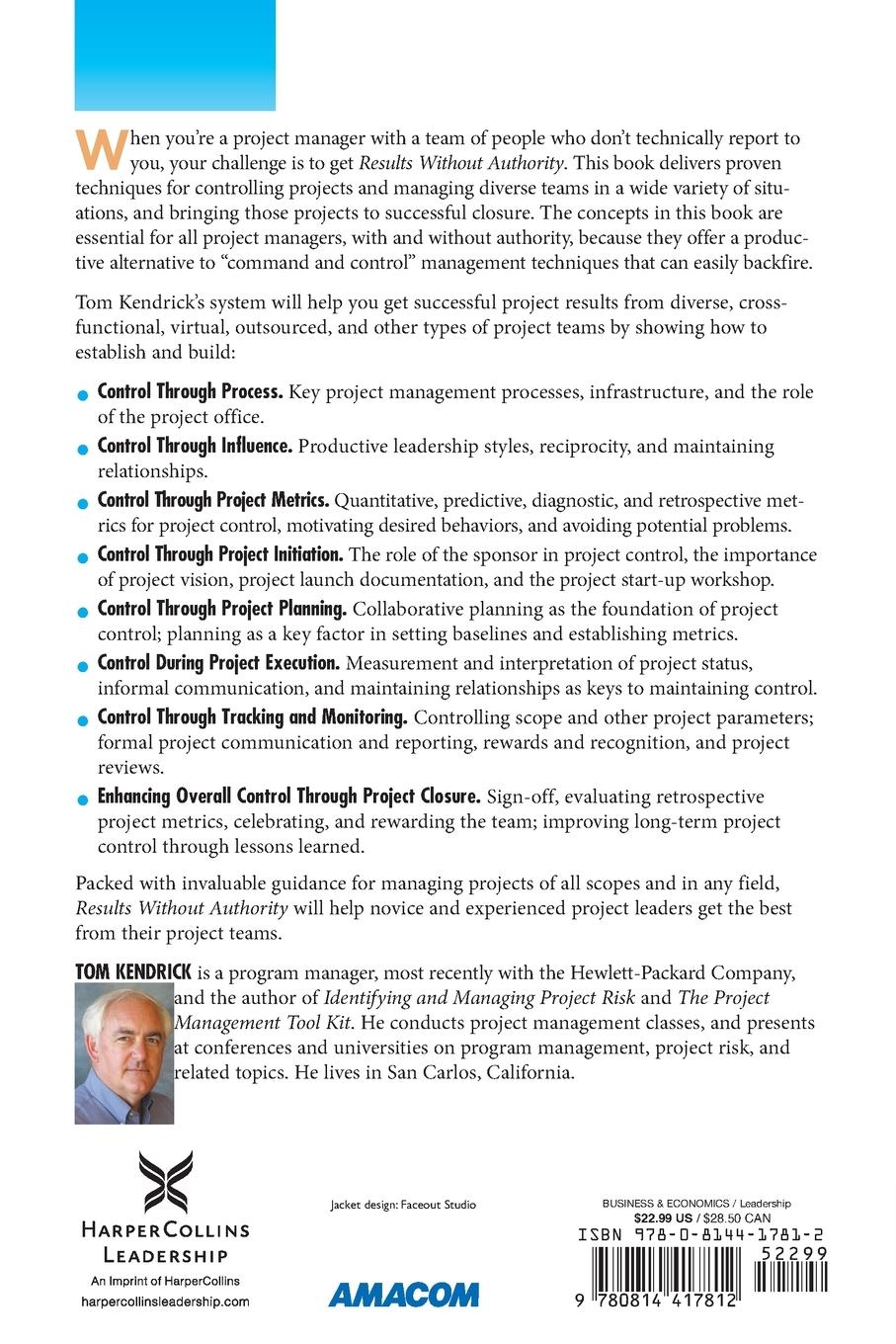 Rückseitencover The Results Without Authority