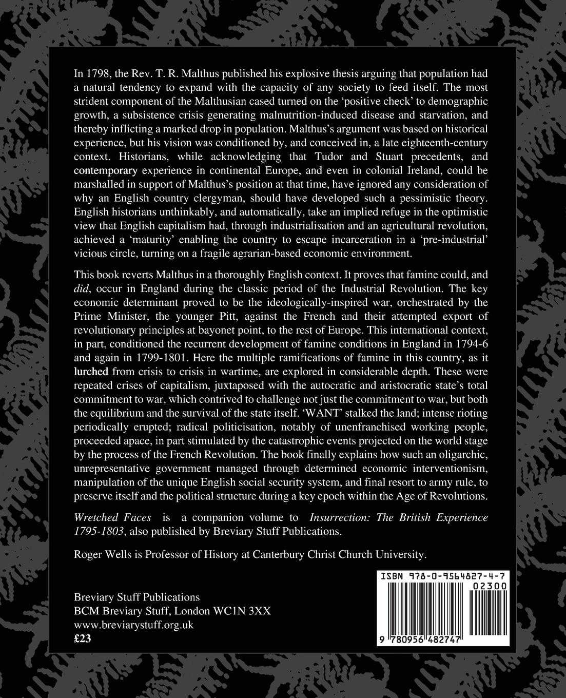 Rückseitencover Wretched Faces
