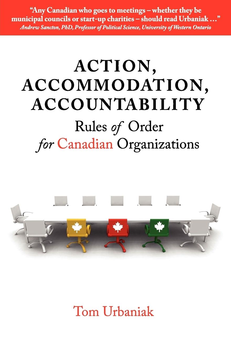 Vorderes Coverbild Action, Accommodation, Accountability: Rules of Order for Canadian Organizations