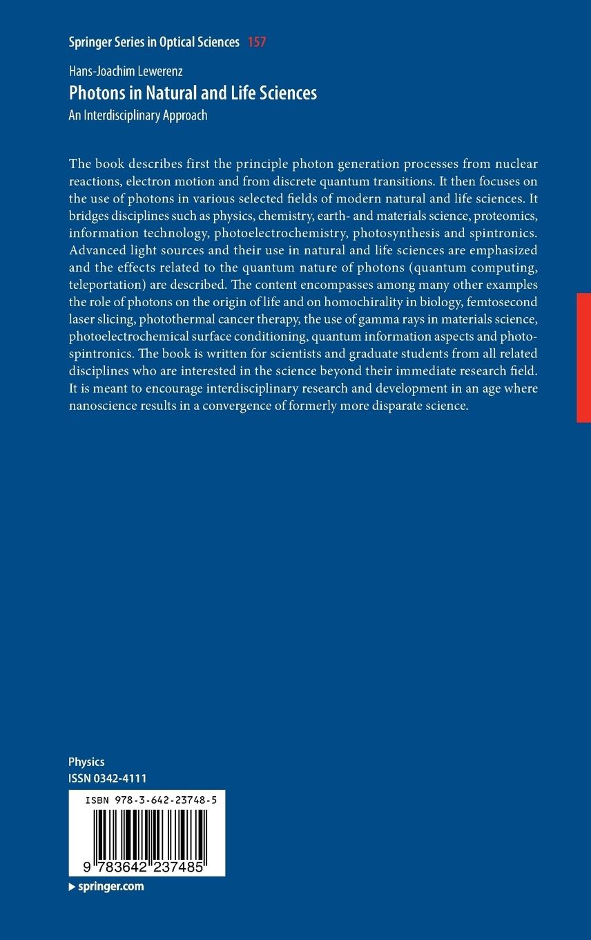 Rückseitencover Photons in Natural and Life Sciences