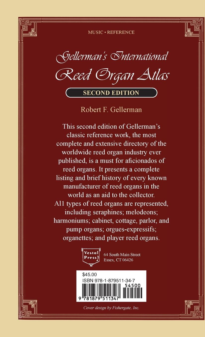 Rückseitencover Gellerman's International Reed Organ Atlas
