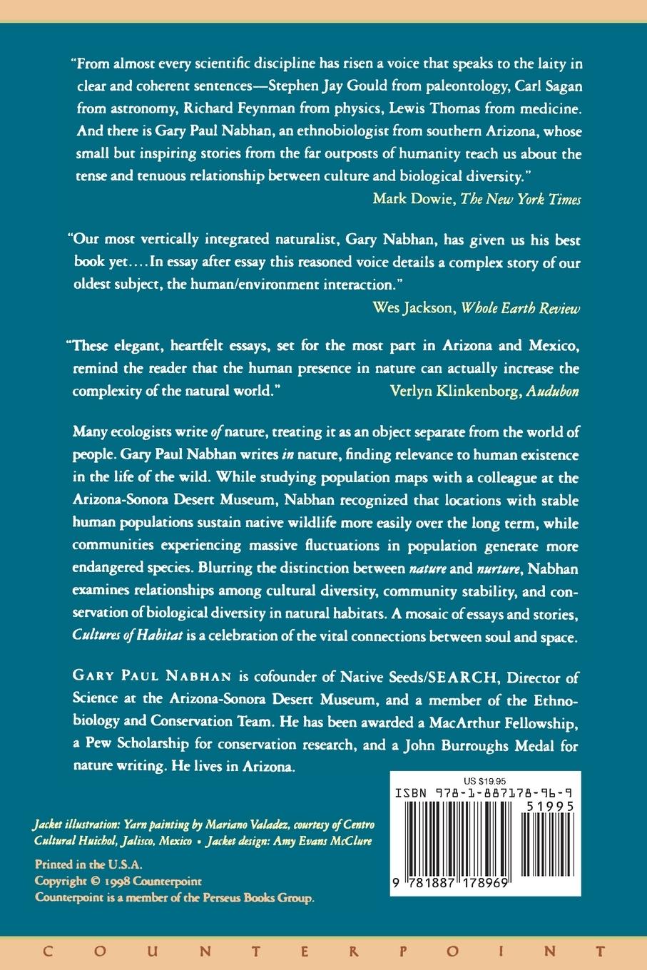 Rückseitencover Cultures of Habitat