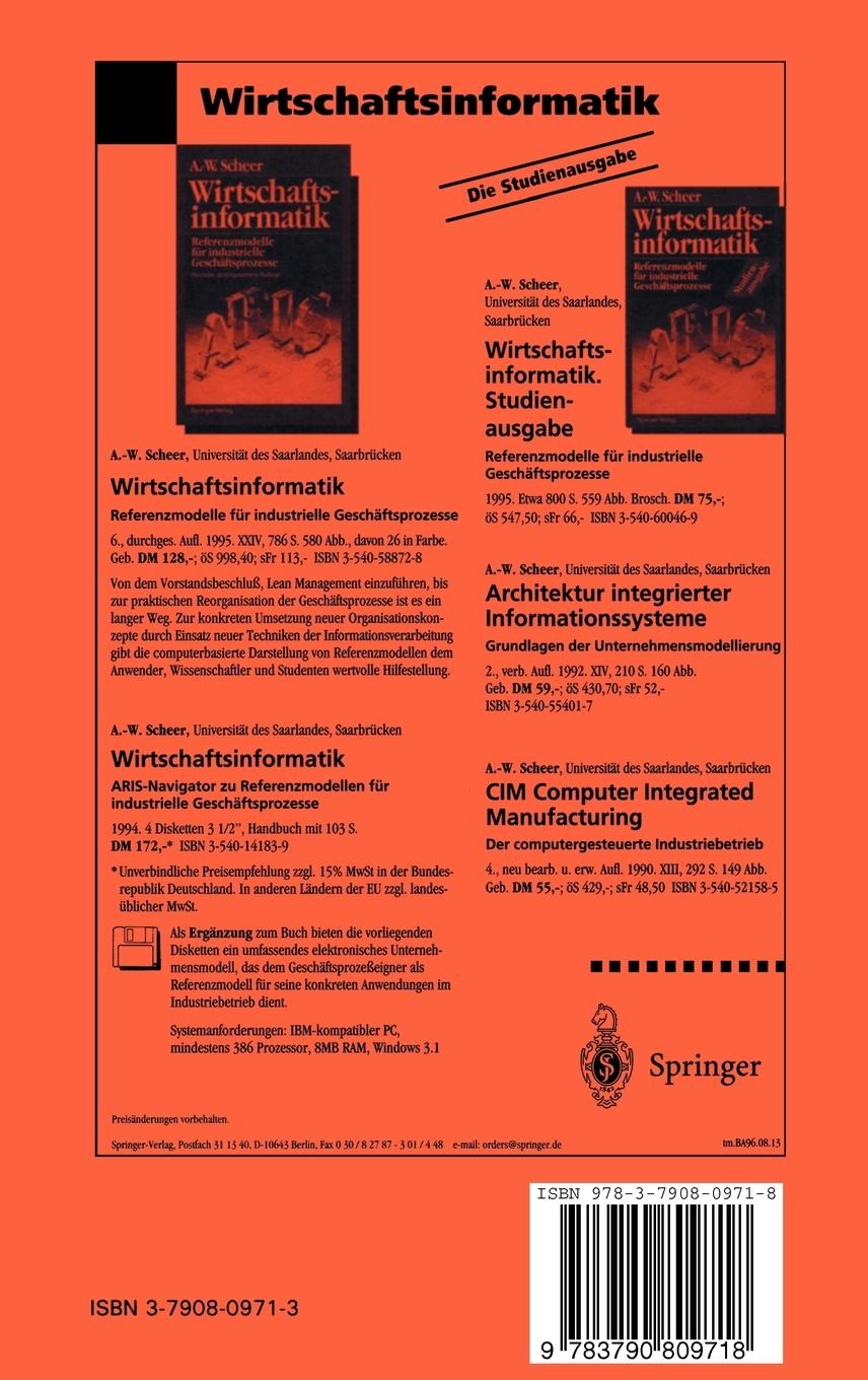 Rückseitencover Rechnungswesen und EDV. 17. Saarbrücker Arbeitstagung 1996