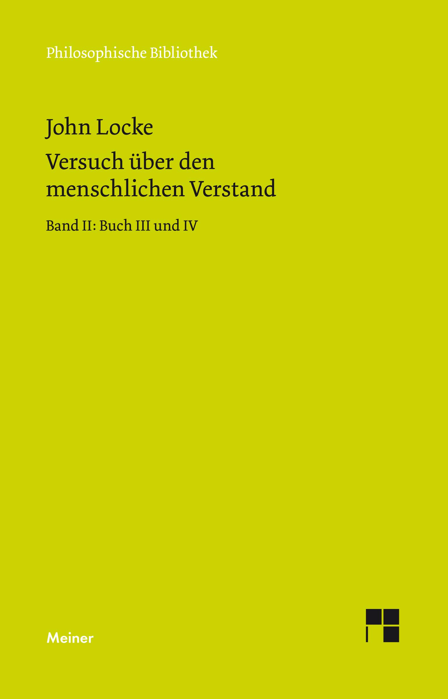 Vorderes Coverbild Versuch über den menschlichen Verstand 2