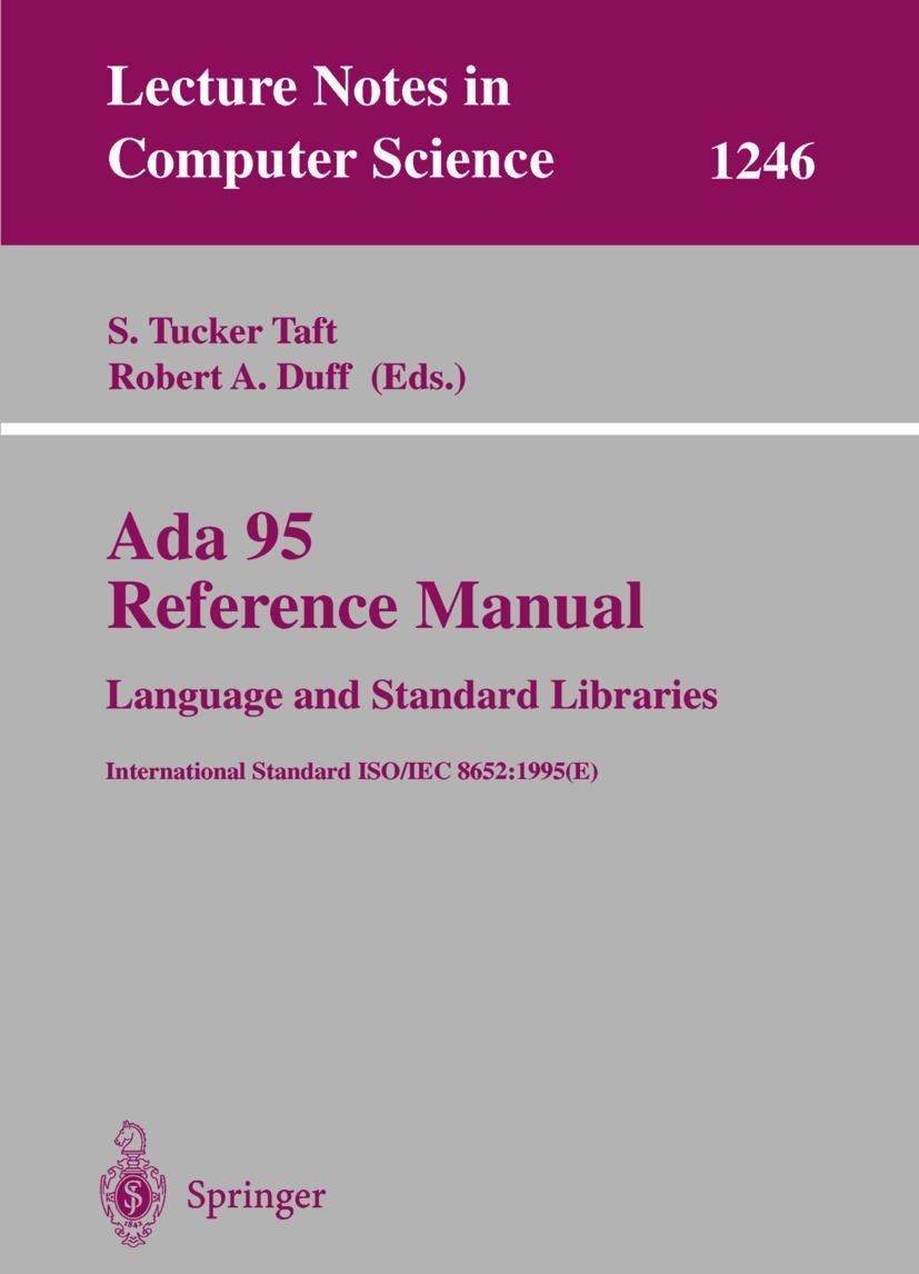 Vorderes Coverbild Ada 95 Reference Manual: Language and Standard Libraries