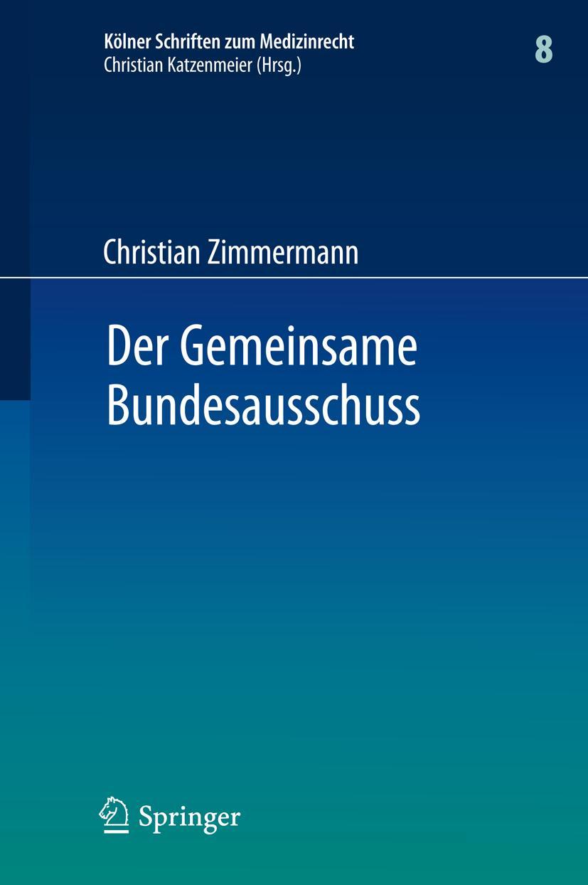 Vorderes Coverbild Der Gemeinsame Bundesausschuss