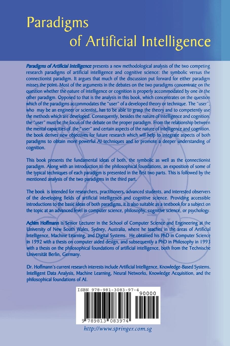 Rückseitencover Paradigms of Artificial Intelligence