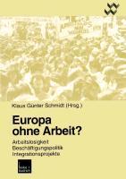 Vorderes Coverbild Europa ohne Arbeit?
