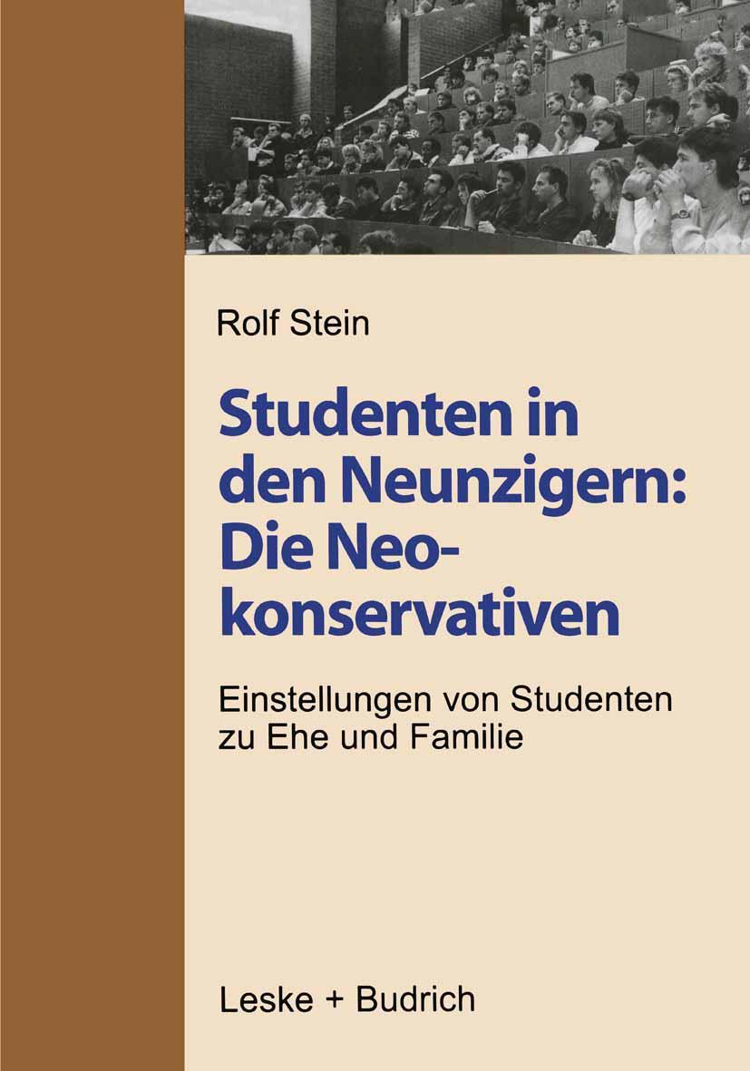 Vorderes Coverbild Studenten in den Neunzigern: Die Neokonservativen