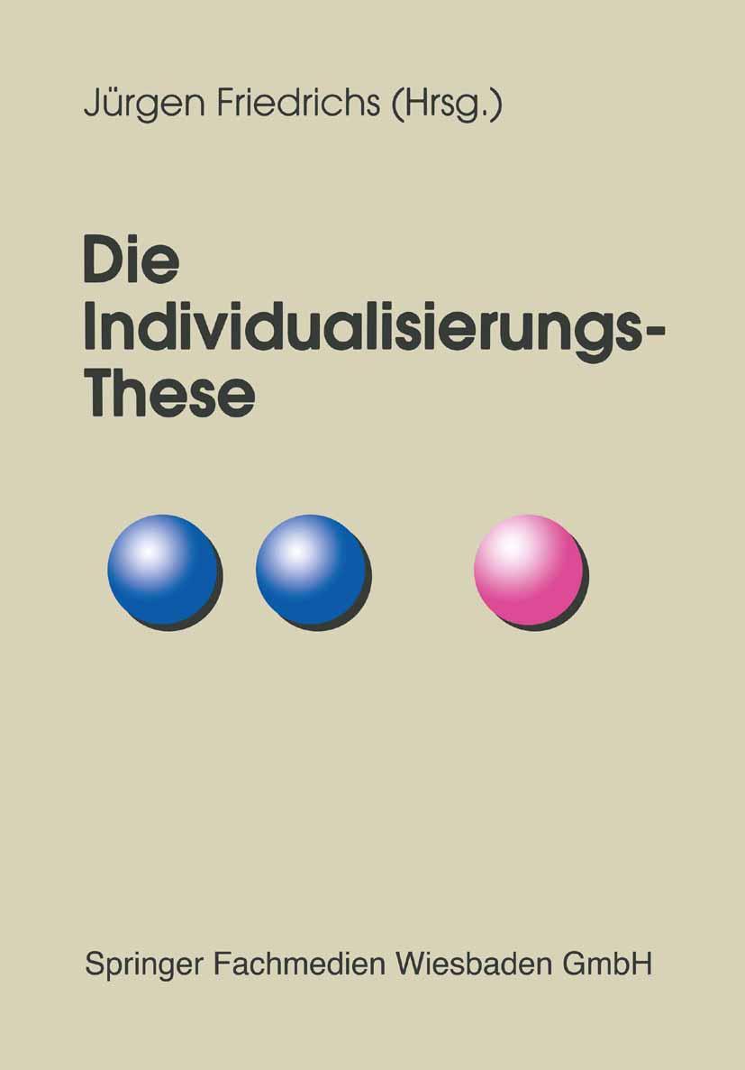 Vorderes Coverbild Die Individualisierungs-These