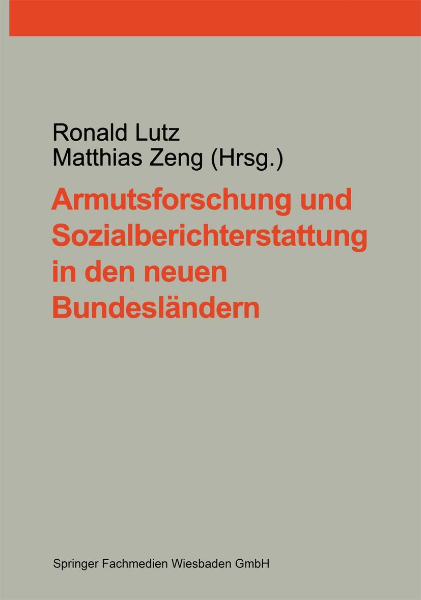 Vorderes Coverbild Armutsforschung und Sozialberichterstattung in den neuen Bundesländern