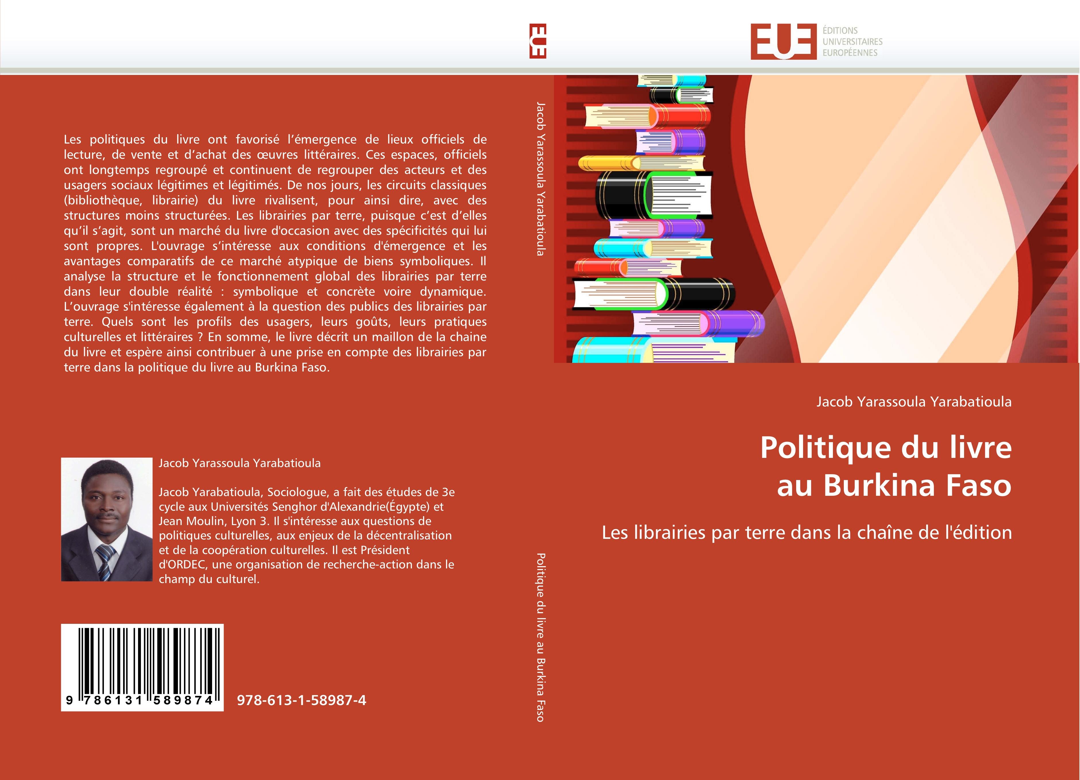 Vorderes Coverbild Politique du livre  au Burkina Faso
