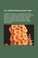 Vorderes Coverbild Teil einer musikalischen Form